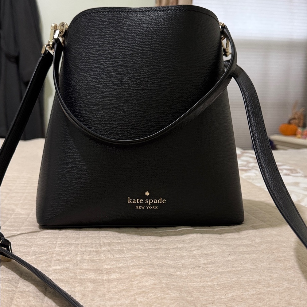 Kate Spade Elegant Black Bucket Bag